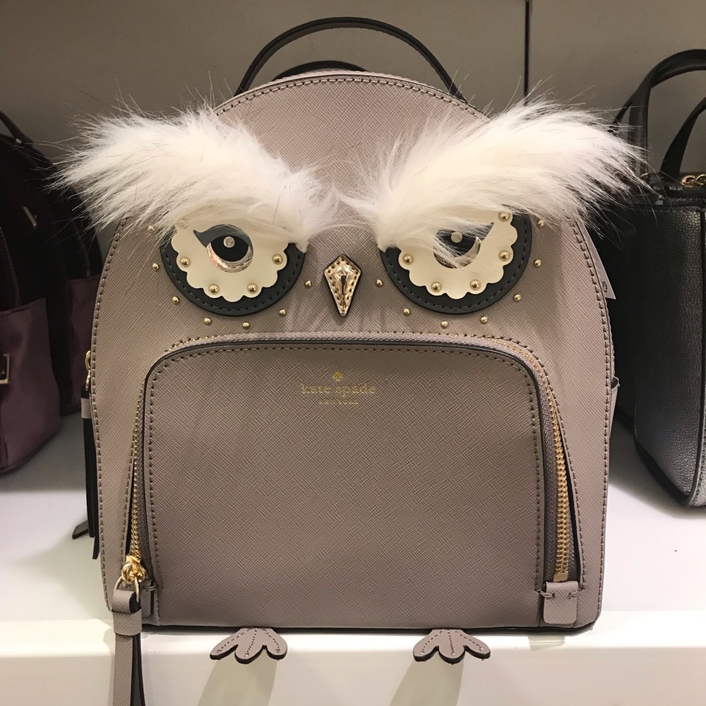 Kate spade ♠️ star bright owl leather backpack